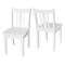 International Concepts Rectangle Set of 2 San Remo Juvenile Chairs, 13.2 W, 16 L, 26 H, Wood, White CC08-105P - alternate 8